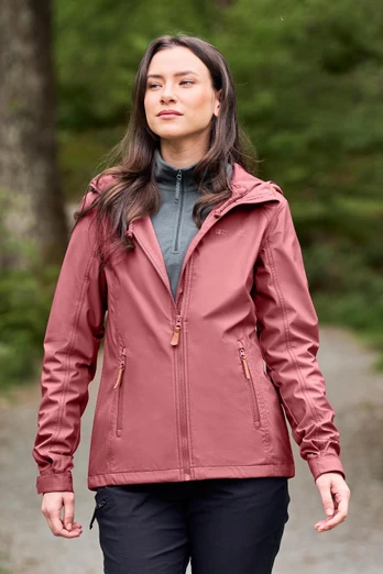 Iona Womens Softshell Jacket - Rust