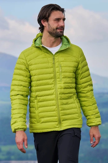 Henry Extreme Mens Down Padded Jacket - Lime