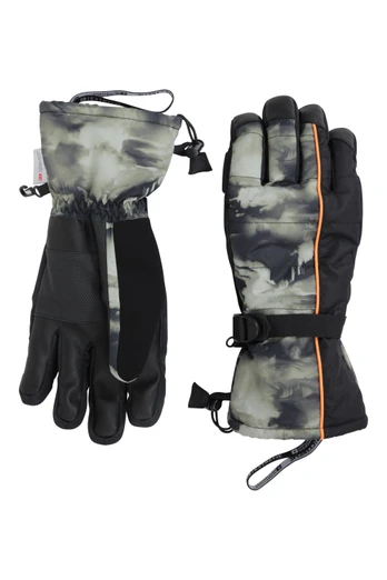 Mountain Mens Waterproof Ski Gloves - Brown