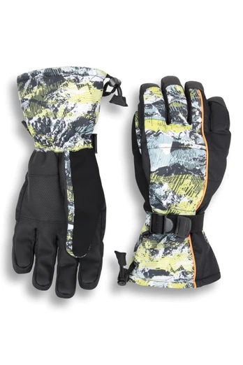 Mountain Mens Waterproof Ski Gloves - Lime