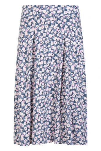 Waterfront Womens Jersey Skirt - Grey