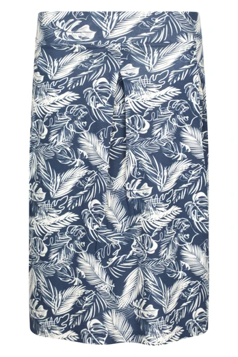 Waterfront Womens Jersey Skirt - Navy
