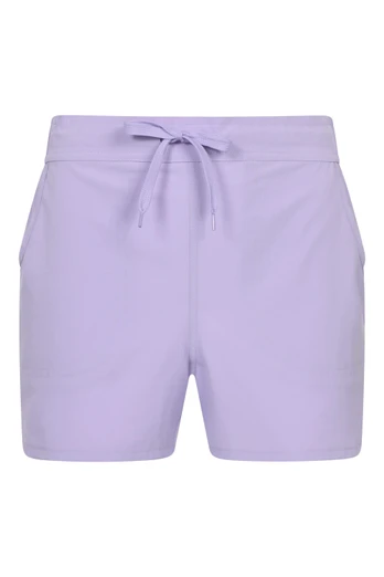 Womens Stretch Board Shorts - Light Purple