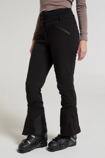 Pantalon de Ski Taille Haute Femme Avalanche - Noir