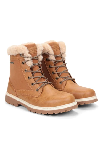 Womens Casual Thermal Waterproof Boots - Brown