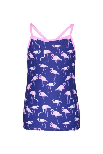 Tankini Kids Printed Top - Pink