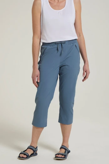 Explorer Womens Capri - Light Blue