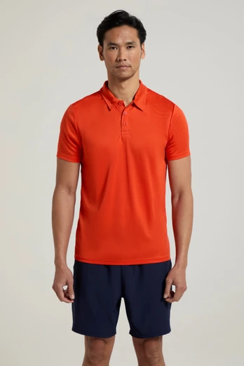 Endurance Isocool Mens Polo - Bright Orange