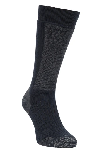 Extreme Comfort Mens Knee Length Hiking Socks - Navy