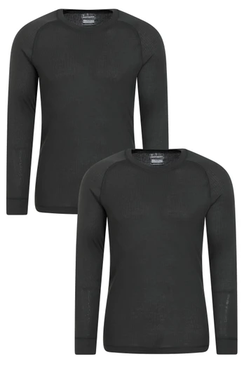 Talus Mens TechTherm Base Layer Top Multipack - Dark Grey