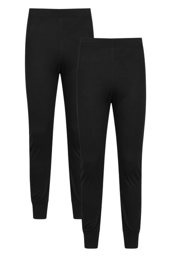 Talus Mens Baselayer Pants 2-Pack - Black