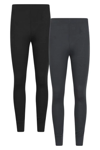 Talus Mens TechTherm Base Layer Pants Multipack - Dark Grey