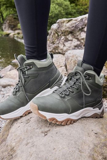Sierra Waterproof Womens Casual Boots - Khaki