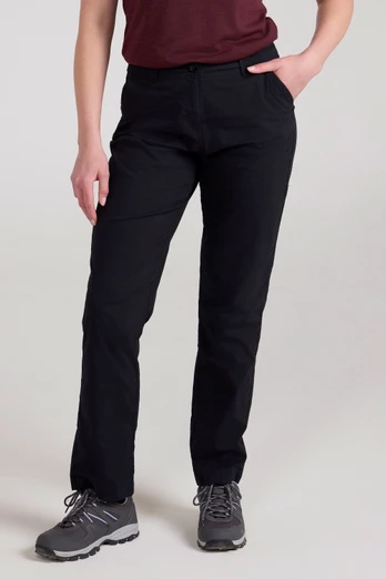 Coastal Stretch Womens Trousers - Black