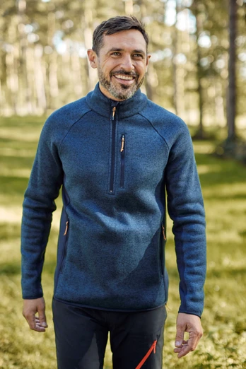Treston Mens Half-Zip Fleece - Navy