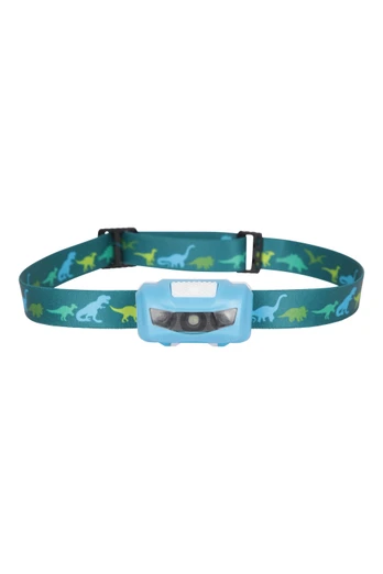 Kids Printed Head Torch 35 With Diffuse Beam - Green