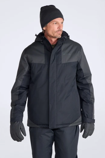 Mens Ski Jacket and Pant Set - Jet Black