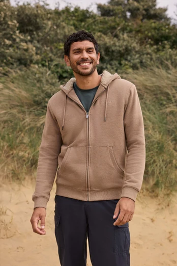 Samuel Mens Hoodie - Tan