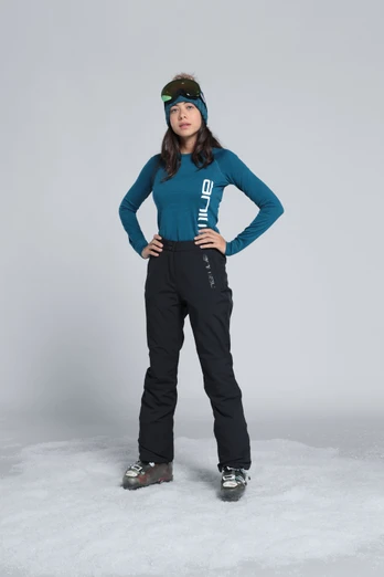Alpine Womens Flare Snow Pants - Black