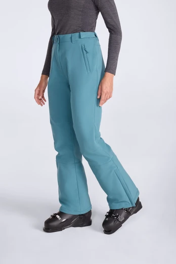 Alpine Womens Flare Snow Pants - Teal