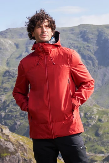 Ultra Trolltunga Mens Waterproof Jacket - Red