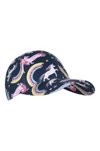 Glare Kids Printed Baseball Cap - Dark Blue