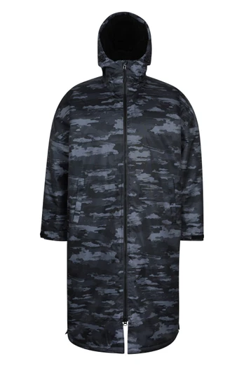 Tidal Mens Waterproof Swim Robe - Dark Grey