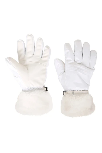 Parallax Womens Waterproof Ski Gloves - White