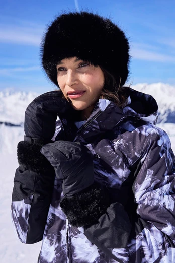 Parallax Womens Waterproof Ski Gloves - Black
