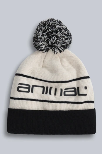 Dylan Ski Pom Beanie - Cream