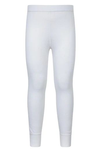 Merino Kids II Baselayer Pants - White