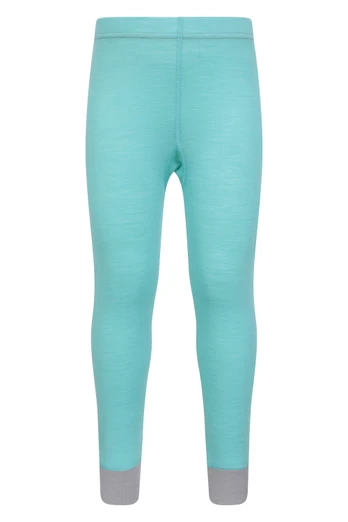 Merino Kids II Baselayer Pants - Mint