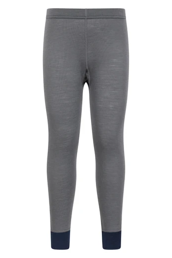 Merino Kids II Base Layer Pants - Grey