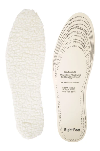 Sherpa-Lined Insole - White