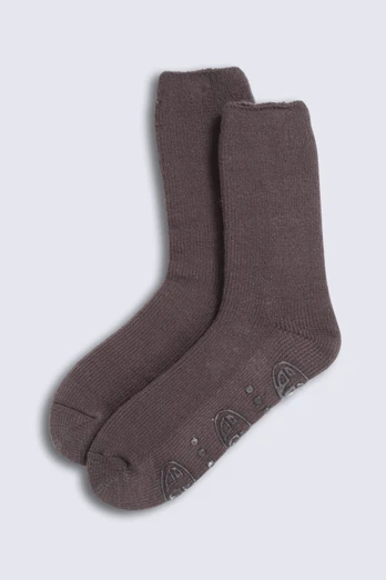 Cosy Womens Thermal Socks - Dark Brown