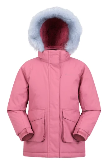 Ranger Plain Kids Water Resistant Jacket - Pink