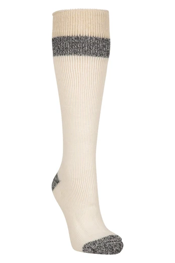 Chaussettes Femme Thermiques Confortables Welly - Crème