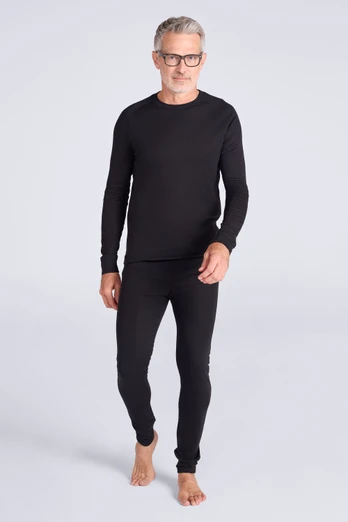 Talus Mens Thermal Top & Pants Set - Black