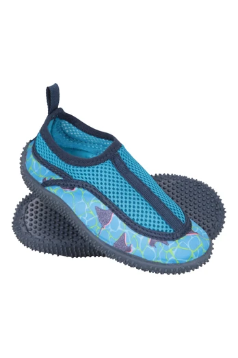 Bermuda Printed Junior Aqua Shoes - Dark Blue