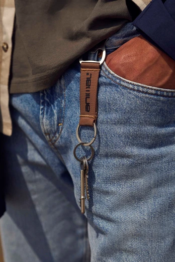Logo Keyring - Tan