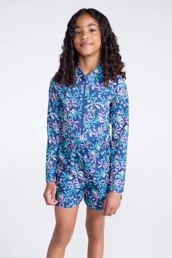 Mira Kids Rash Swimsuit - Dark Teal