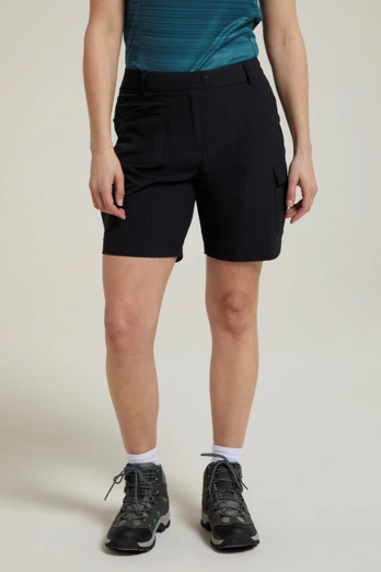Monte Womens Cargo Shorts - Black