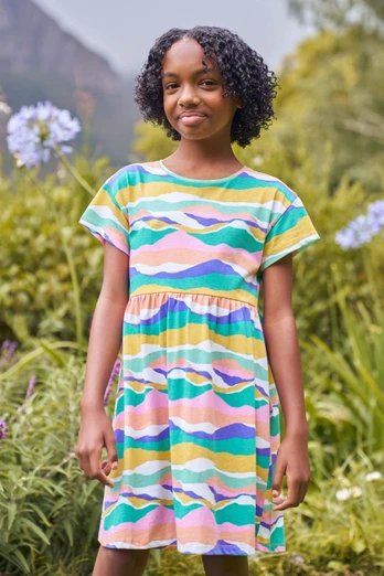 Mountain Essentials Kids Lora Printed Dress - Pale Pink