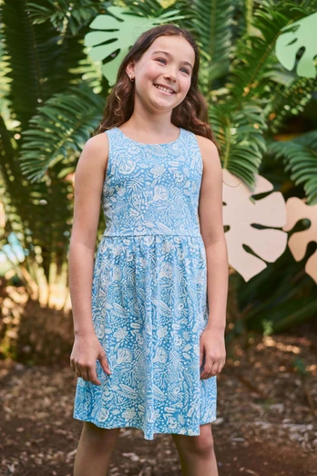 Lana Kids Dress - Blue