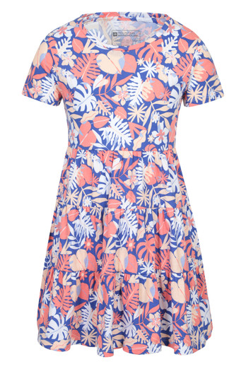 Ava Kids Tiered Dress - Purple