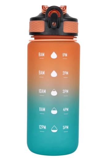 Push-Lid Ombre Bottle - 600ml - Mixed