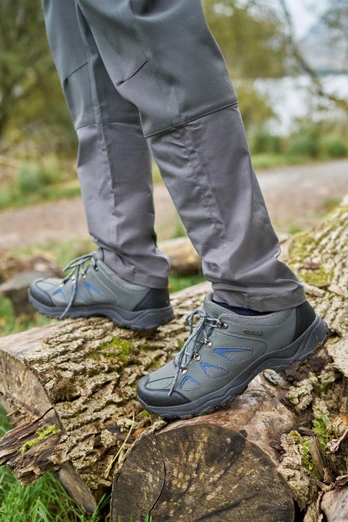 Adventurer Mens Waterproof Walking Shoes - Dark Grey