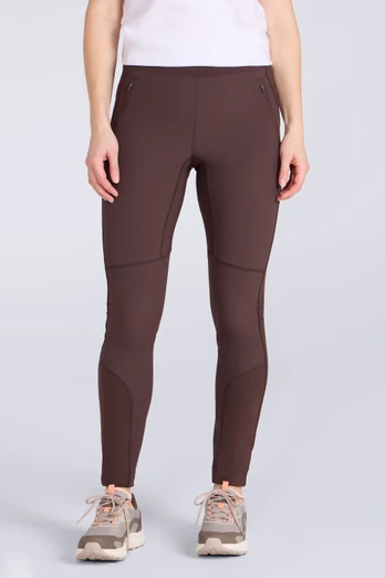 Etna Womens Water Resistant Leggings - Light Brown