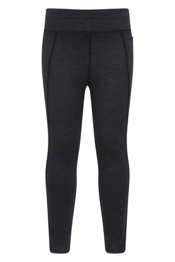 Contin Kids Thermal Trekking Leggings - Dark Grey