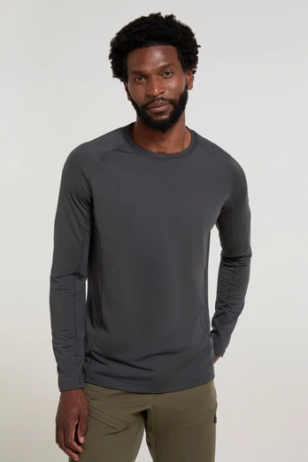 Vermont Mens Base Layer Top - Grey